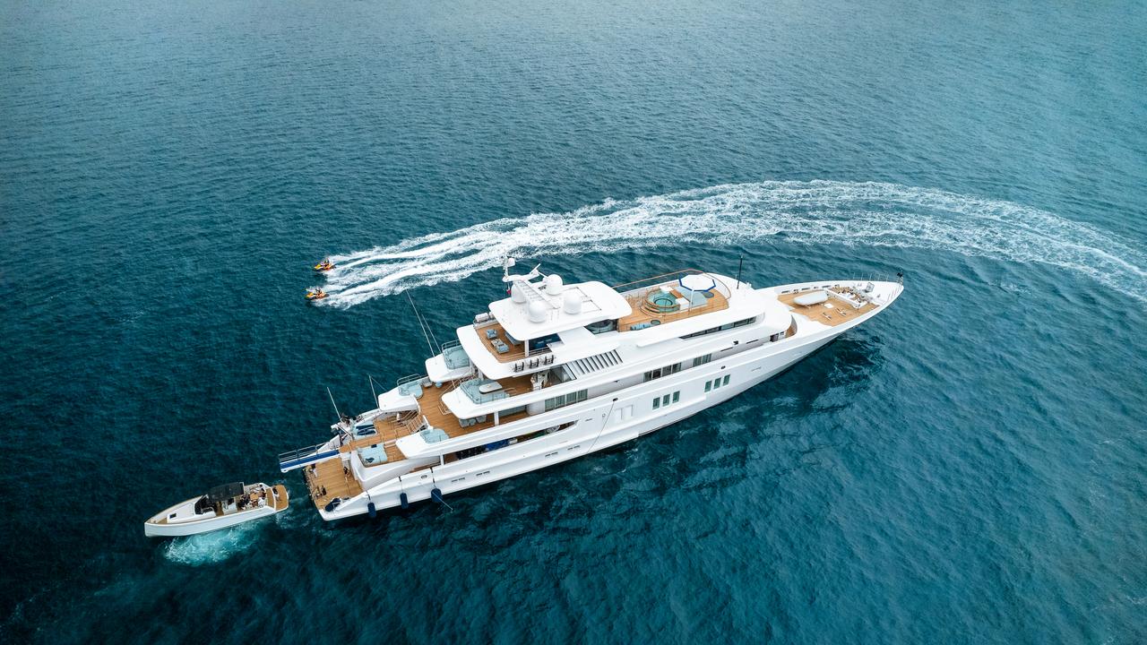 He bought it on a whim at the Monaco boat show in 2019 for $US50 million ($A74 million) in 2019 before spending another $US50 million refurbishing it.