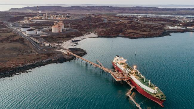 The Pluto LNG plant in Karratha, northwest WA. Picture: Woodside Energy