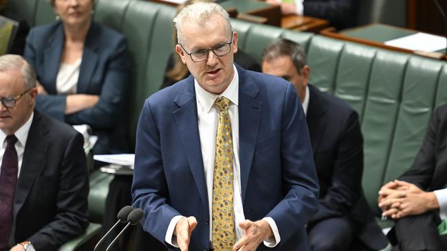 Leader of the House, minister for home affairs and minister for the arts, Tony Burke during Question Time at Parliament House in Canberra. Picture: NewsWire / Martin Ollman