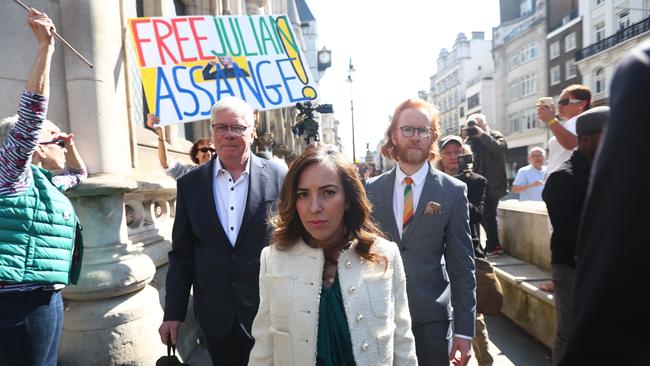 Wife of WikiLeaks founder Julian Assange, Stella Assange, arrives for the outcome of Assange's appeal against extradition to the US. Picture: Getty Images