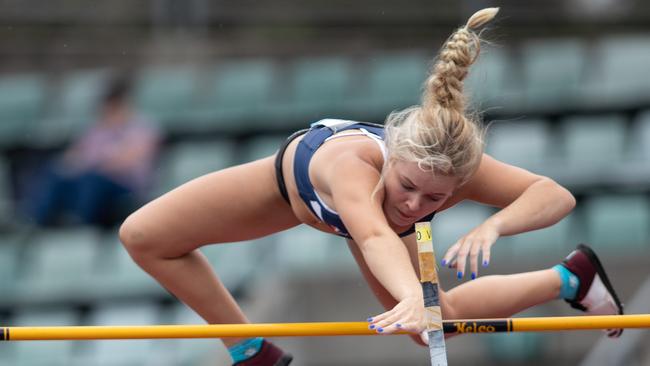 A Victorian pole vaulter.