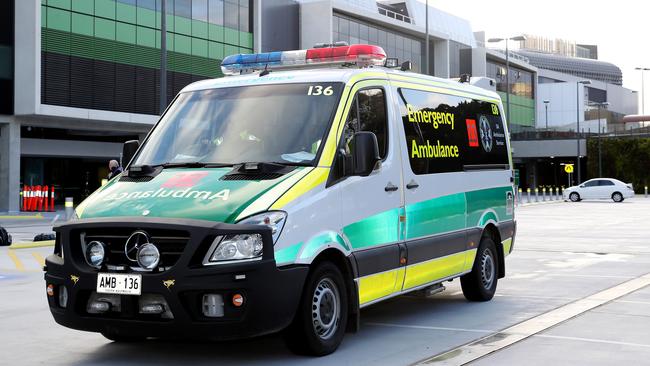 Ambulance at the new RAH. Photo Calum Robertson