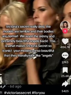 Many miss the original 'Angels' from the old Victoria's Secret shows. Picture: TikTok