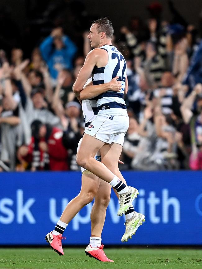 Geelong are well on top at halftime. Picture: Getty Images