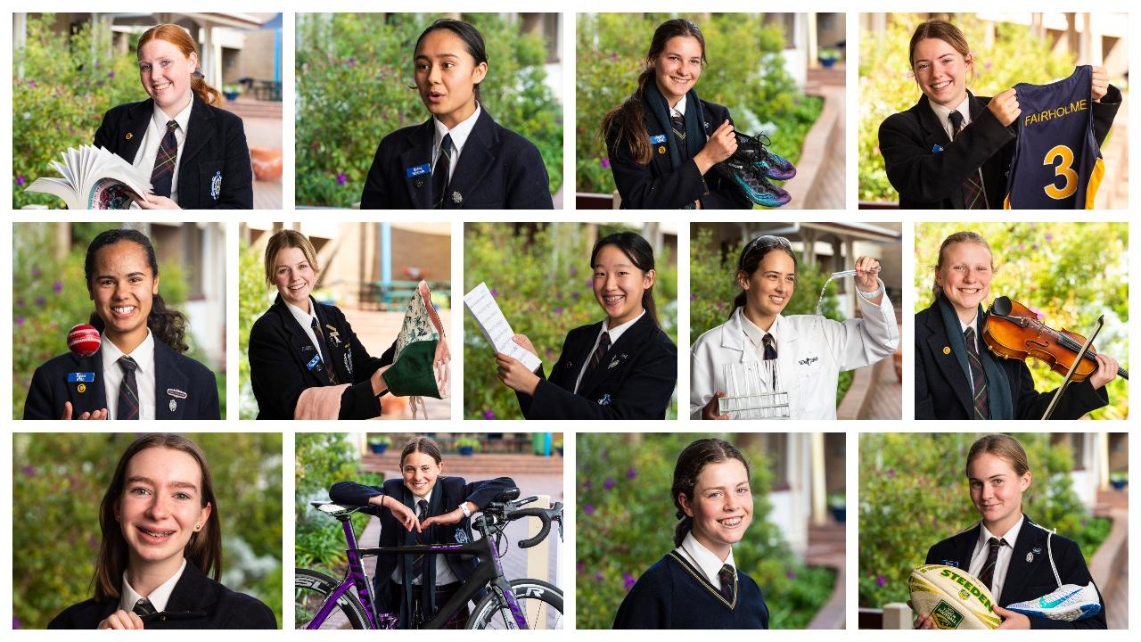 Here are 13 students from Fairholme College, with bright futures ahead of them. Picture: Kevin Farmer