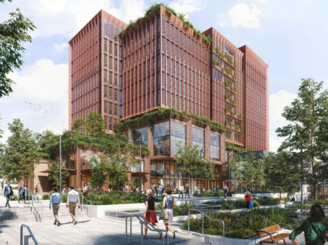 An artist impression of the commercial tower. Picture: Hills Shire Council