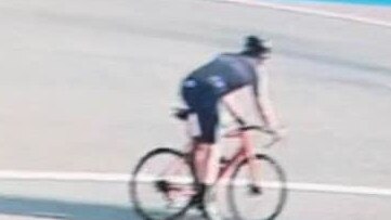 A woman is calling for the public's help to identify this cyclist. Picture: Facebook