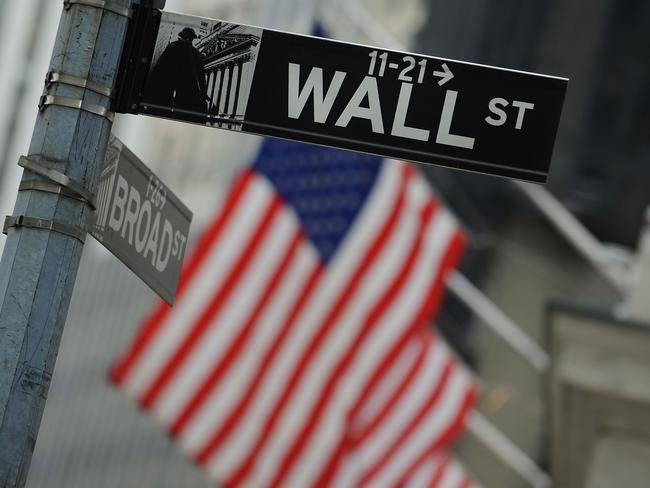 Wall Street is taking a beating due to recession fears. Picture: AFP