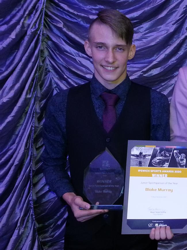 2020 Junior Sportsperson of the Year Blake Murray.