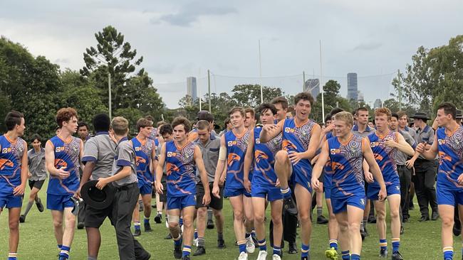 The Ashgrove lads after a tight win.