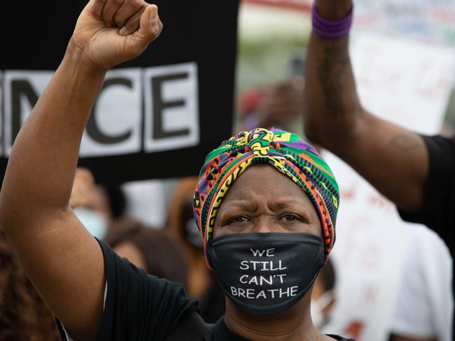 Protests continued across the US in the wake of George Floyd’s death. Picture: Getty Images/AFP