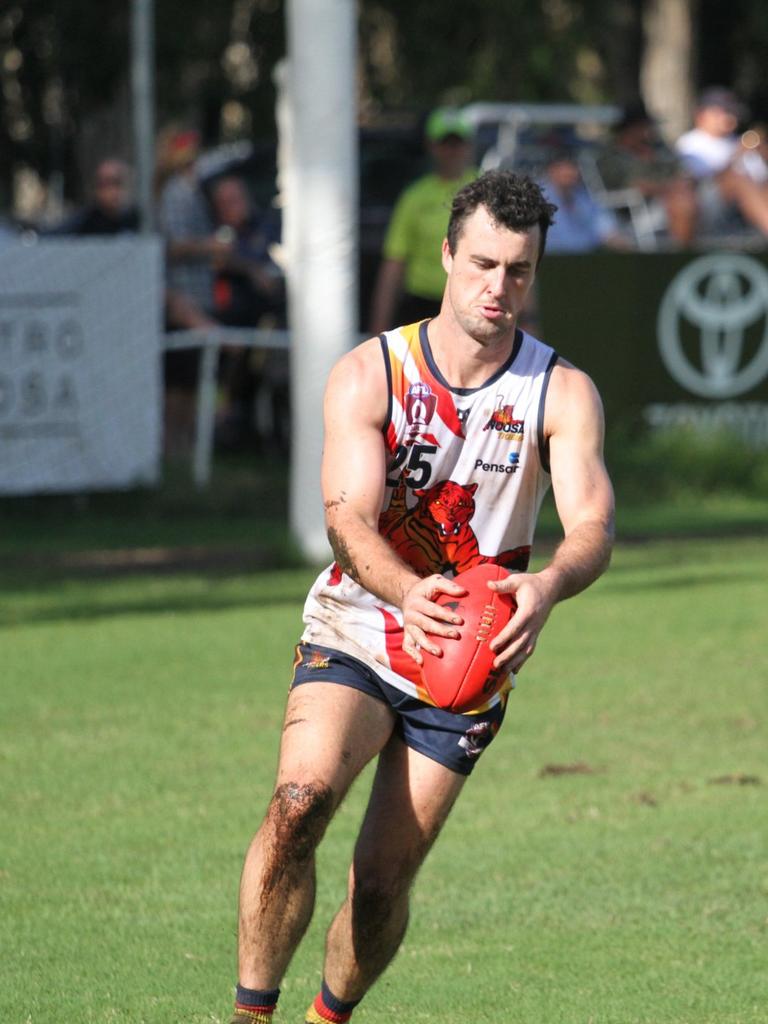 Lachie Flagg of the Noosa Tigers has been named as a top recruit of the 2022 QAFL season. Picture: Craig Slaney Sports Photography.