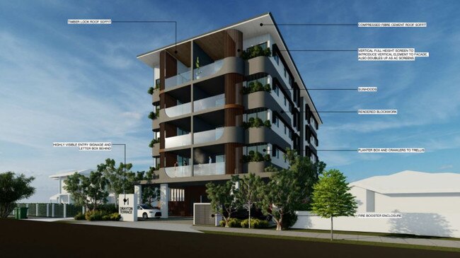 Artist impression of Niclin's project to be built at 11 Drayton Tce, Wynnum.