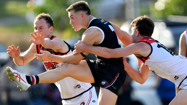 Daniel Annetta in action for Watsonia. Picture: Josh Chadwick