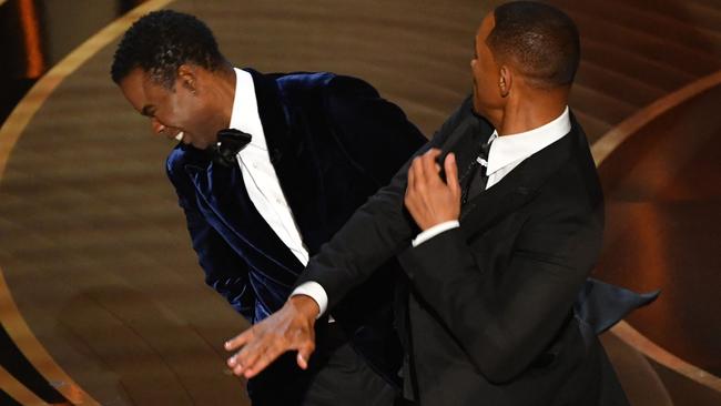 Will Smith slapping Chris Rock then receiving a standing ovation has baffled people around the world. Picture: AFP.