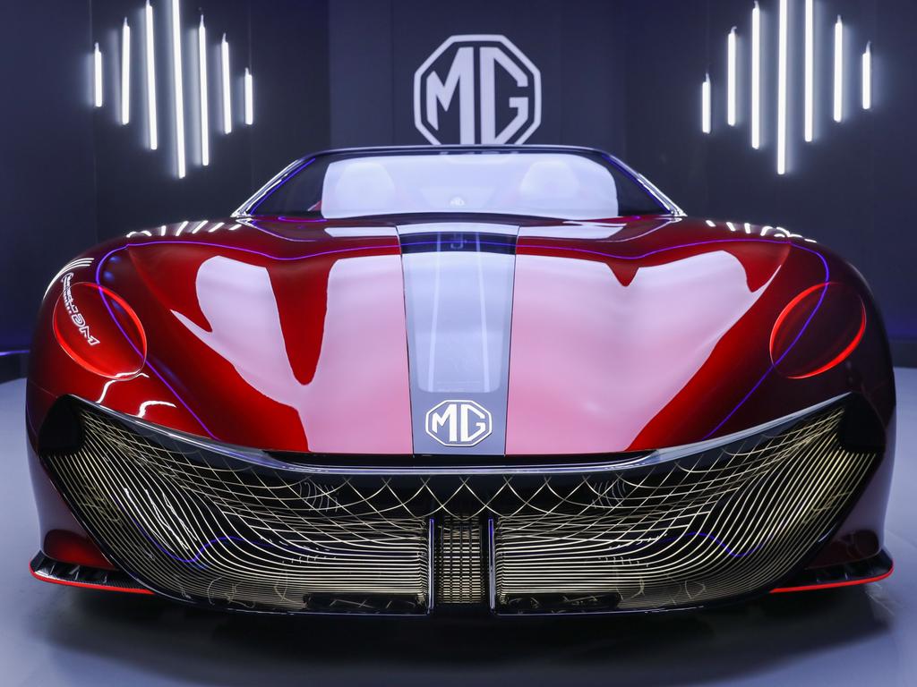 MG Cyberster sports car concept.