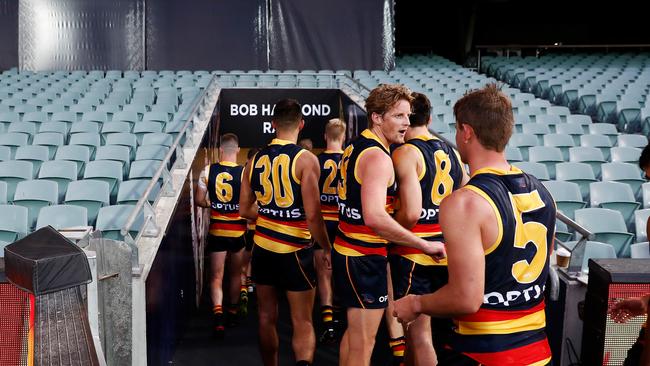 The Crows were confident they would get an exemption from the state’s strict border guidelines and get modified quarantine requirements Picture: Daniel Kalisz/Getty Images