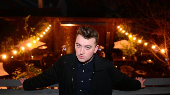 Singer Sam Smith at the Nova Red Room in Sydney. Photo Jeremy Piper