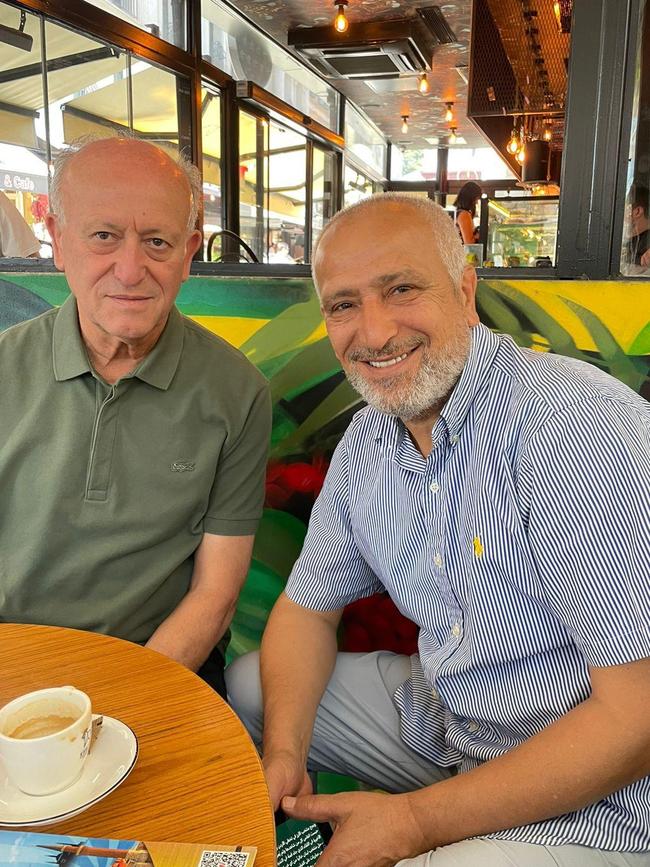 Dr Rifi, right, pictured with his brother Ashraf in Turkey.