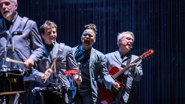 David Byrne reinvented the way musicians stage a concert. Pic: Anthony Wallace /AFP