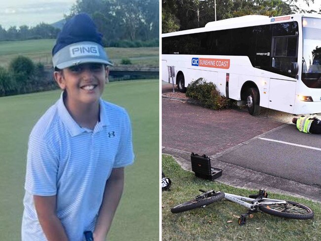 ‘Beautiful kid’: Dad’s agony as son killed by bus seconds from home