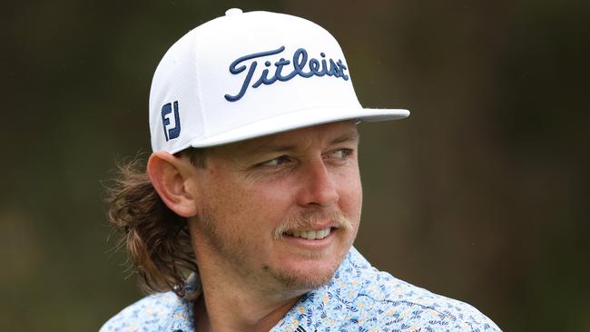 SYDNEY, AUSTRALIA – NOVEMBER 28: Cameron Smith plays a practise round ahead of the ISPS HANDA Australian Open at The Lakes on November 28, 2023 in Sydney, Australia. (Photo by Matt King/Getty Images)