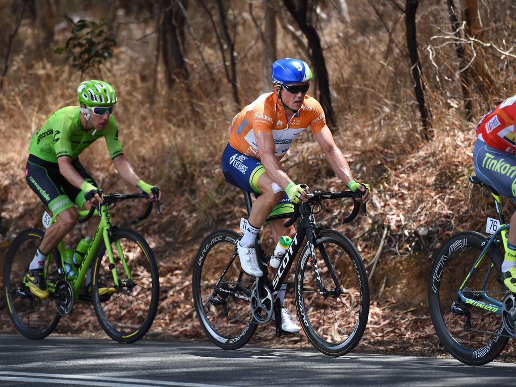 Overall leader Simon Gerrans in action.