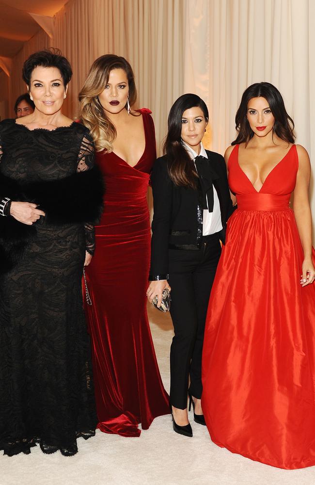 Rob Kardashian’s sisters Khloe, Kourtney and Kim are said to be sick of his relationship drama. Picture: Stefanie Keenan/Getty Images for Chopard