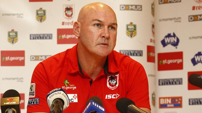 St George Illawarra Dragons coach Paul McGregor.