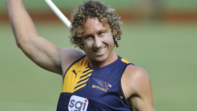 The West Coast Eagles are training at Subiaco Oval ahead of their 2016 season. pictured - Matthew Priddis