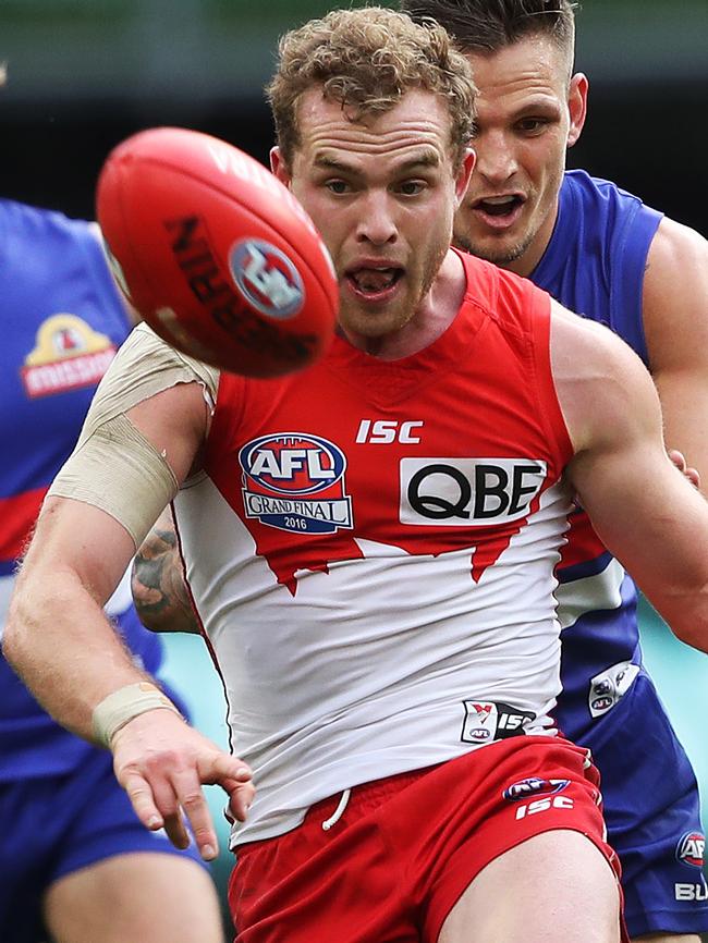 Tom Mitchell departs Sydney for Hawthorn. Picture. Phil Hillyard