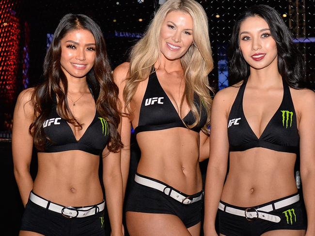 Octagon Girls Red Dela Cruz, Kristie Pearson, and Wang Jingjing (Photo by Zhe Ji/Getty Images)