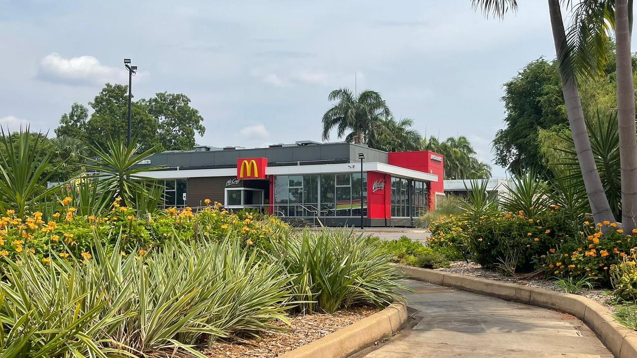 The Katherine McDonald's was upgraded as a close contact site. Picture: Amanda Parkinson