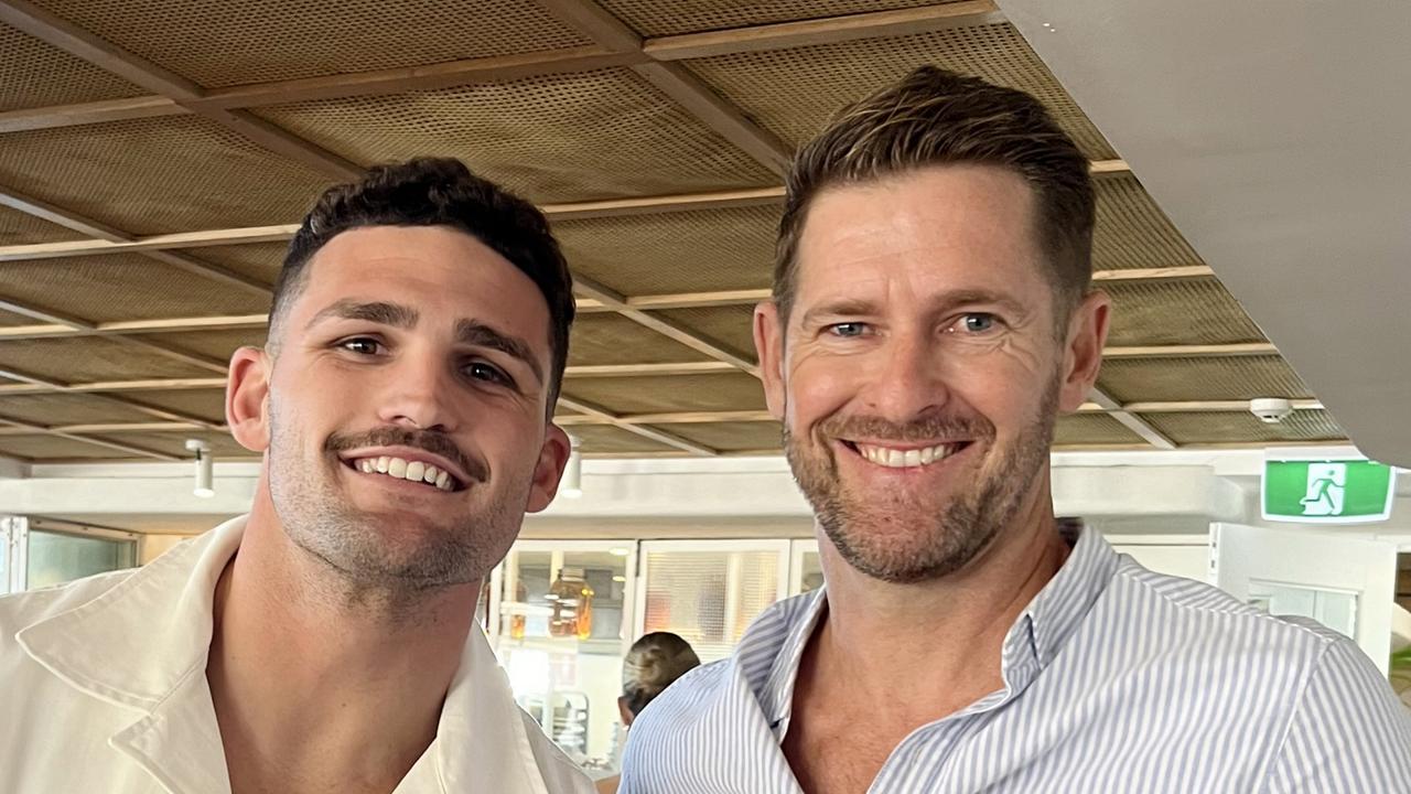 Nathan Cleary and Jay Hoogervorst at the Burleigh Pavilion. Photo: Supplied.