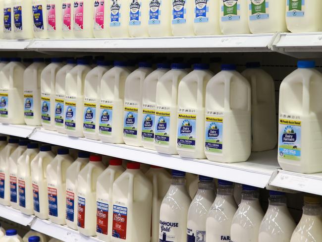 Fresh milk is the first product to be hit by this week’s strikes. Picture: NCA NewsWire