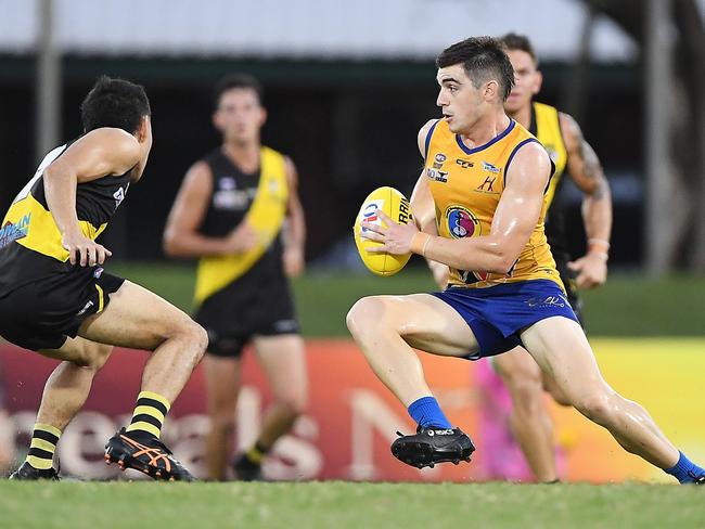 Nightcliff Tigers won against Wanderers in the 2020/2021 NTFL Men's Premier League semi finals at TIO Stadium. Picture: Felicity Elliott / AFLNT Media