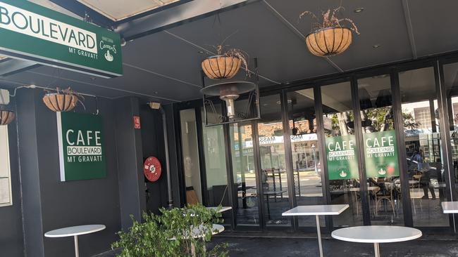 Cafe Boulevard at Mount Gravatt Central remains temporarily closed. Picture: Alex Treacy