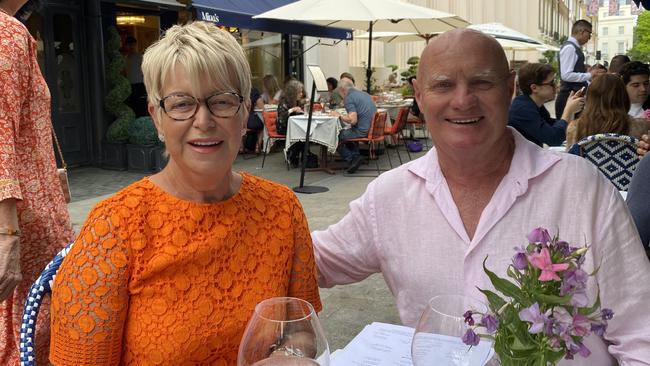 Janice McKenna with her late husband, racing giant Col McKenna. Picture: Supplied by Janice McKenna.