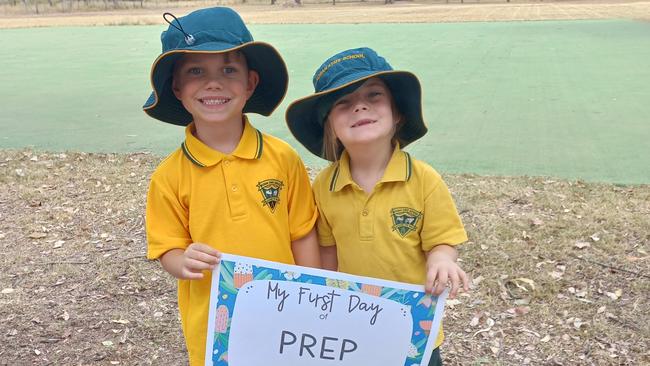 10/20 Kogan State School Preps Jasper and Maddison. Picture: Supplied.