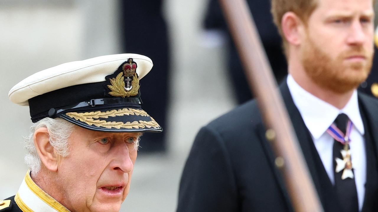 King Charles III and Prince Harry, Duke of Sussex. Picture: Hannah McKay- WPA Pool/Getty Images