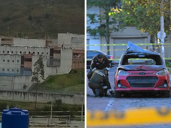 Inmates in six prisons have taken hostage 57 prison guards and police officers in Ecuador. Picture: Twitter@Sanchezmendieta/AFP/