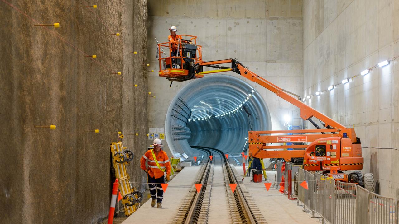 Tracks to the Northern Portal seen in an Instagram photo shared by the Premier on Monday.