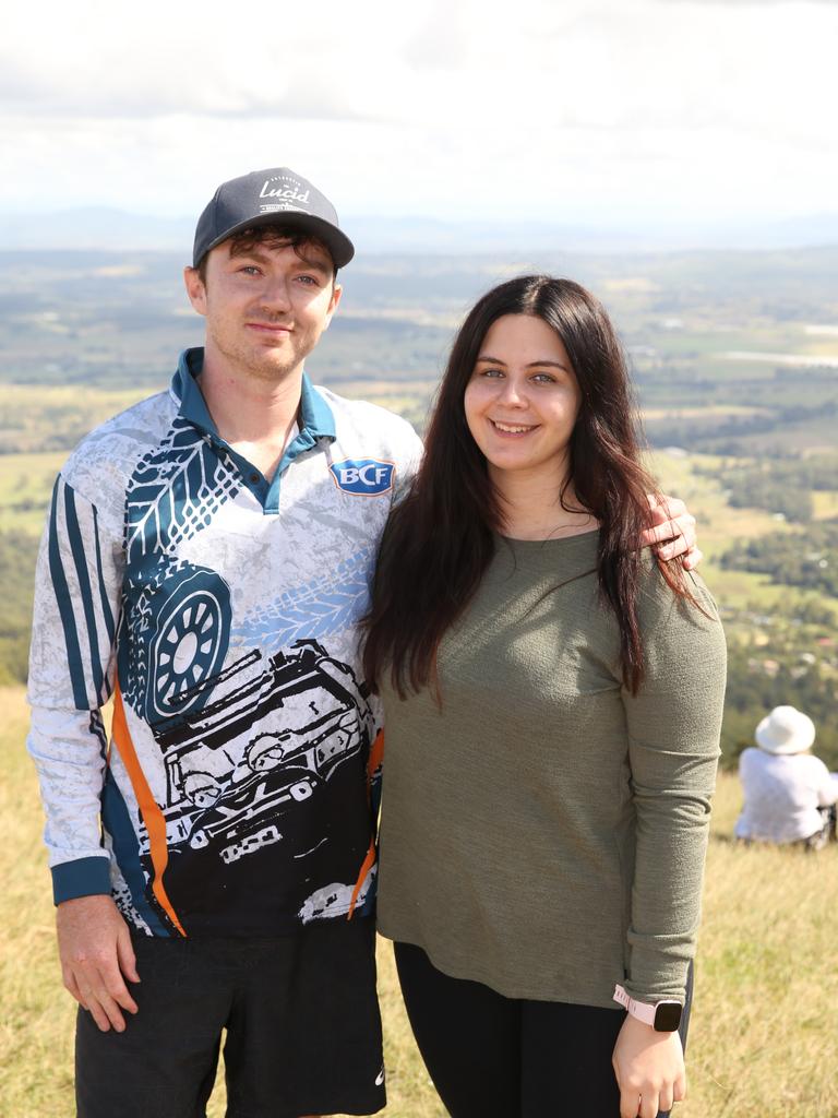 Bella Downs and Michael Schatz from Brisbane. . Picture Glenn Hampson