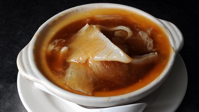 Food - Shark fin soup dish from T-Chow Restaurant, Moonta Street, Adelaide.