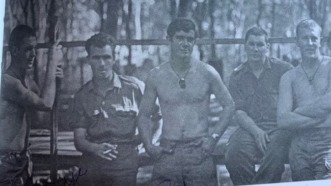 Garry McGlone (centre) vividly remembers the Battle of Nui Le.