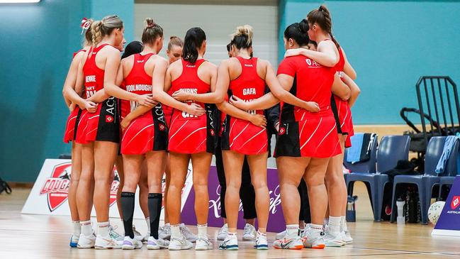 ACU Brisbane North Cougars netball. HART Sapphire Series against the Brisbane South Wildcats. Picture credits: KWP Studios Flagstone