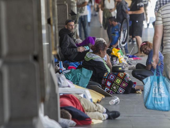 If these activists are genuine about helping homeless people they’d stop harassing public figures and work with welfare groups to alleviate homelessness. Picture: Richard Serong