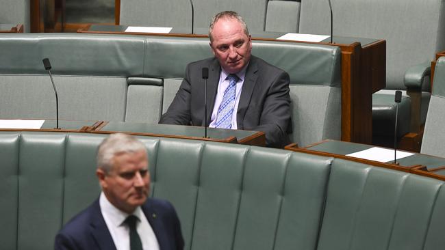 Barnaby Joyce mounted a leadership challenge two weeks ago. Picture: AAP