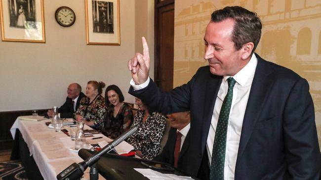 WA Premier Mark McGowan. Picture: Colin Murty The Australian