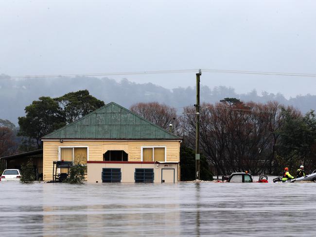 Flooding at Latrobe. PICTURE CHRIS KIDD